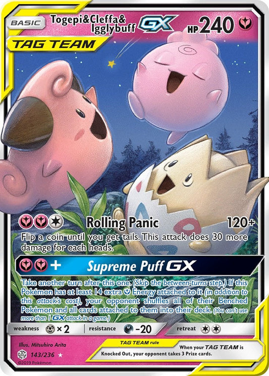 Togepi & Cleffa & Igglybuff GX SM12 - 143/236