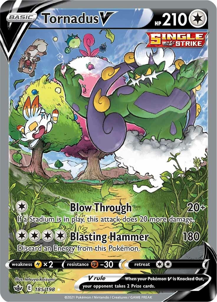 Tornadus V (Alternate Full Art) SWSH06 - 185/198