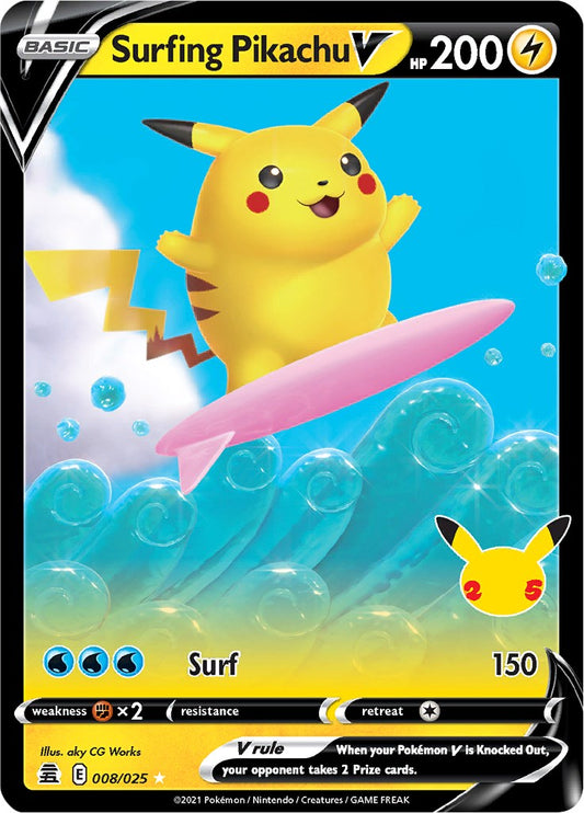 Surfing Pikachu V CLB - 008/025