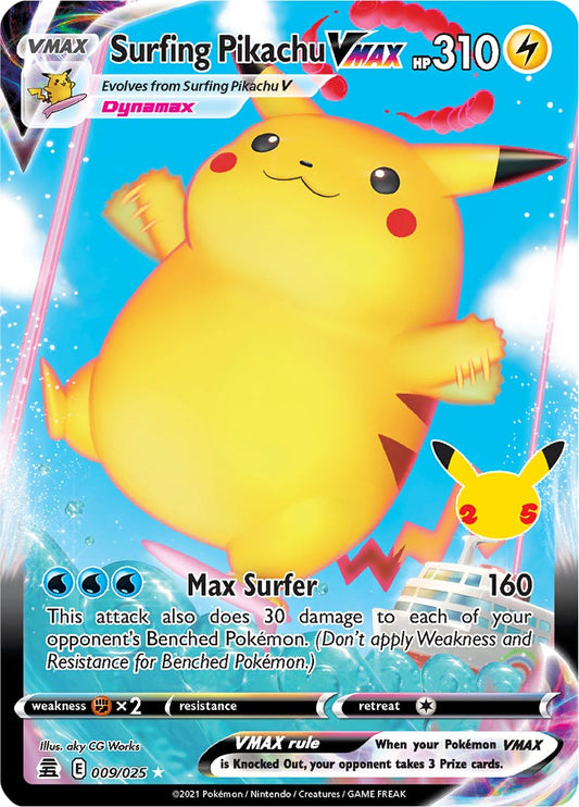 Surfing Pikachu VMAX CLB - 009/025