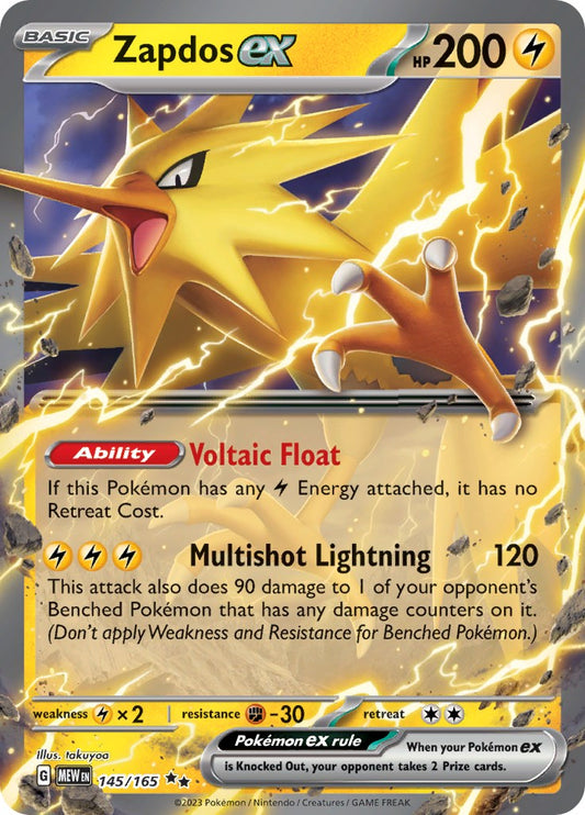 Zapdos ex - 145/165 MEW - 145/165