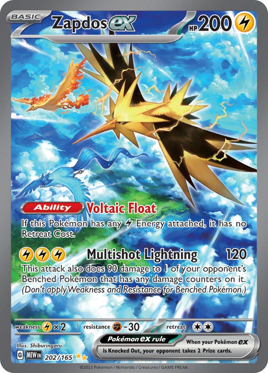 Zapdos ex - 202/165 MEW - 202/165