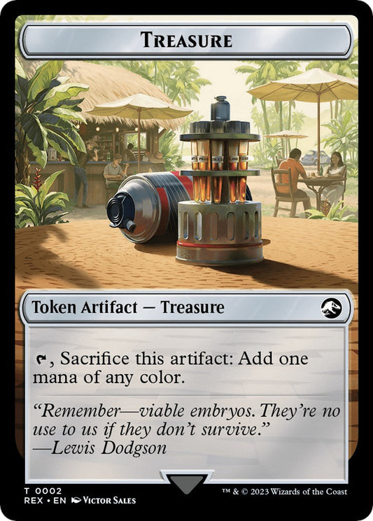 Treasure (0002) // Golem Double-Sided Token REX - 2 // 13