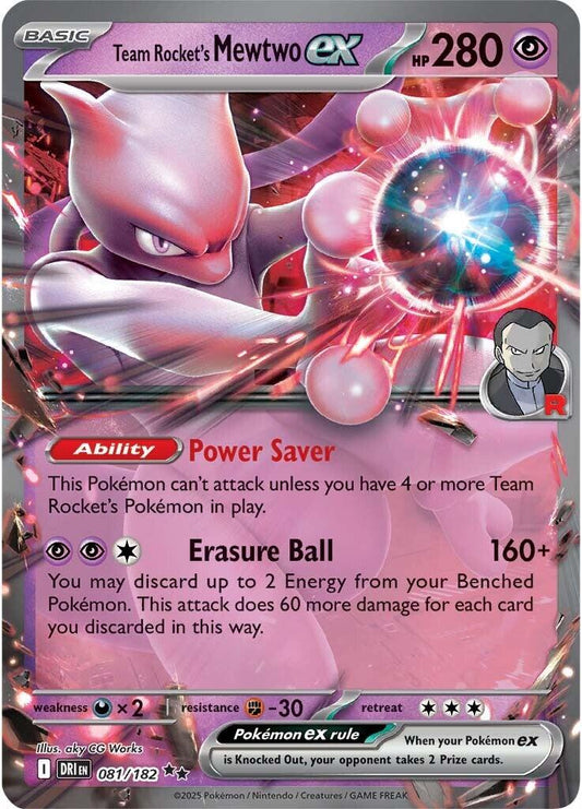 Team Rocket's Mewtwo ex - 081/182 DRI - 081/182