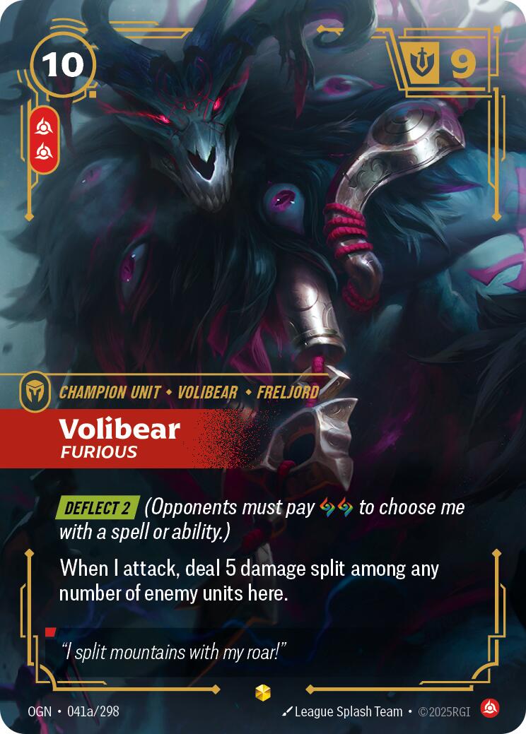 Volibear - Furious (Alternate Art) OGN - 041a/298