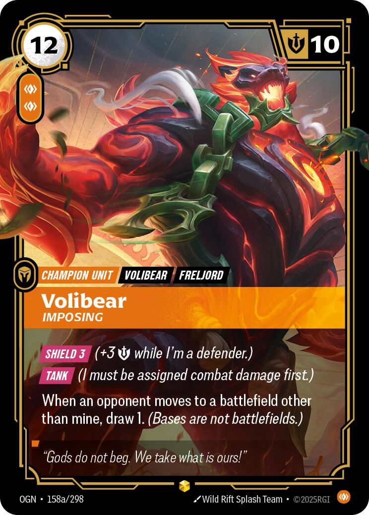 Volibear - Imposing (Alternate Art) OGN - 158a/298