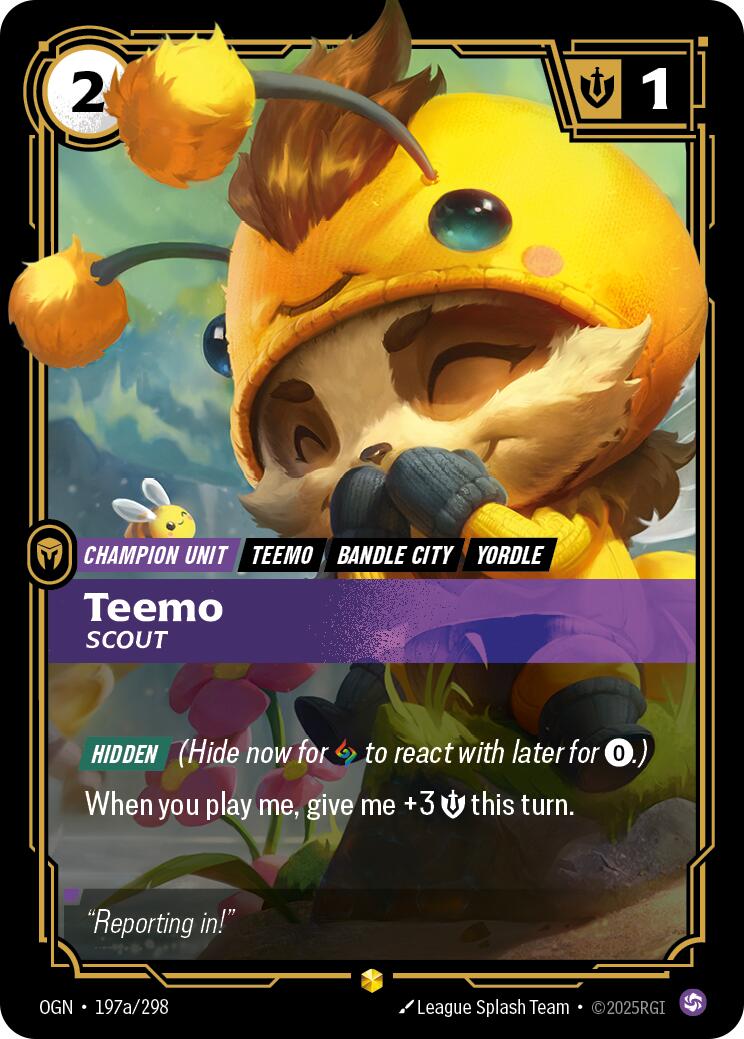 Teemo - Scout (Alternate Art) OGN - 197a/298