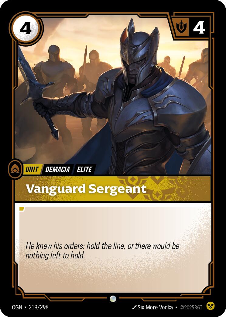Vanguard Sergeant OGN - 219/298