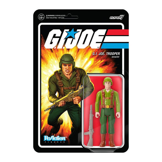 Super7 ReAction G.I. Joe Greenshirt Pink 3.75 Inch Action Figure