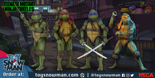 Teenage Mutant Ninja Turtles movie 7" inch (1990) –set of 4 Action Figure