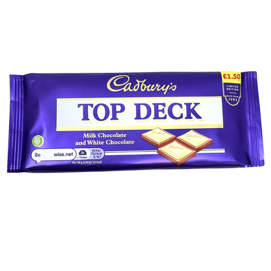Top Deck - Milk Chocolate and White Chocolate - 95g